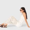 Crochet trousers with mirrors Crochet trousers with mirrors