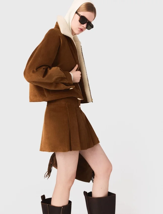 Cropped corduroy jacket Cropped corduroy jacket