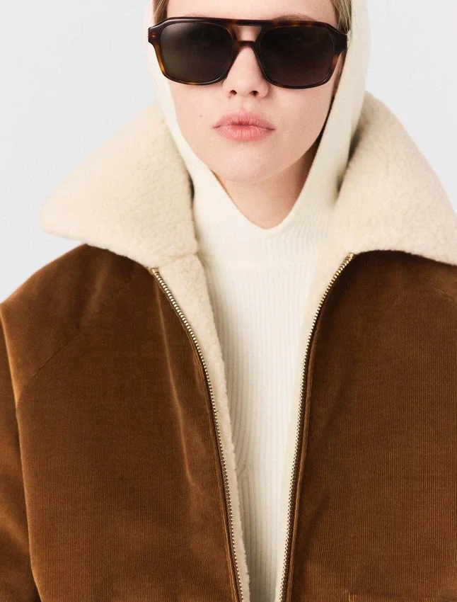 Cropped corduroy jacket Cropped corduroy jacket