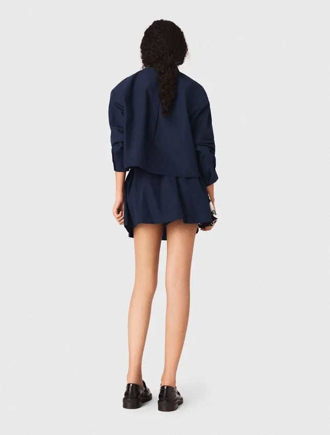 Cropped cotton shirt Cropped cotton shirt