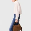 Cropped embroidered shirt