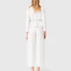 Cropped jacket with jewelled belt