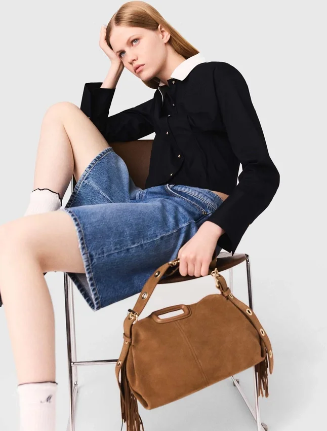 Cropped poplin shirt Cropped poplin shirt