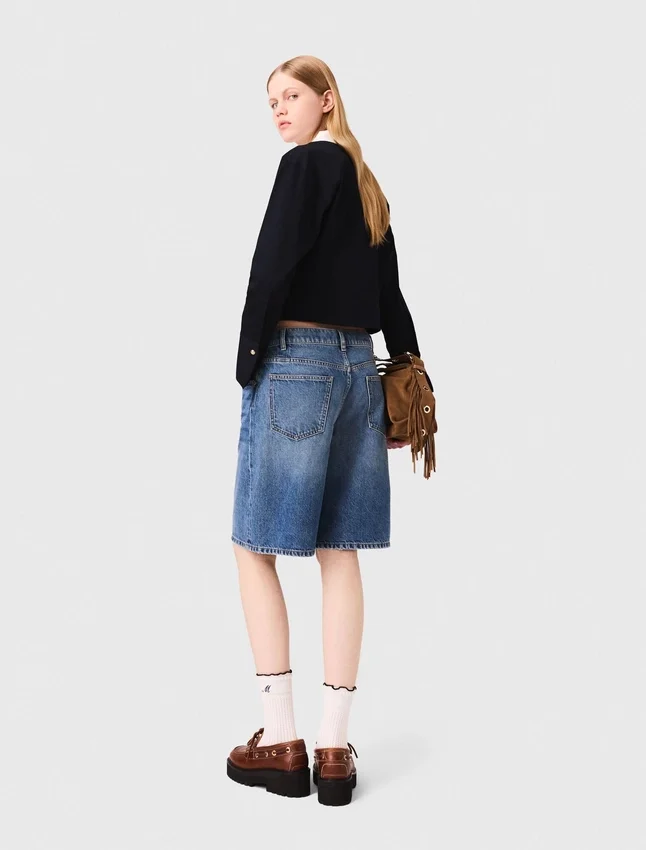 Cropped poplin shirt Cropped poplin shirt
