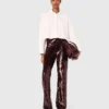 Cropped shirt with jewel detail