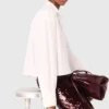 Cropped shirt with jewel detail