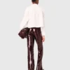Cropped shirt with jewel detail