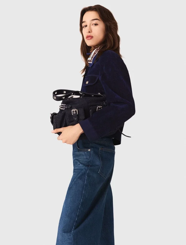 Cropped velvet jacket Cropped velvet jacket