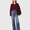 Cropped wool-blend cardigan