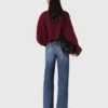 Cropped wool-blend cardigan