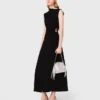 Cutout waist maxi dress