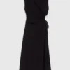 Cutout waist maxi dress