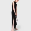 Cutout waist maxi dress