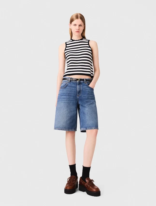 Denim Bermuda Shorts Denim Bermuda Shorts