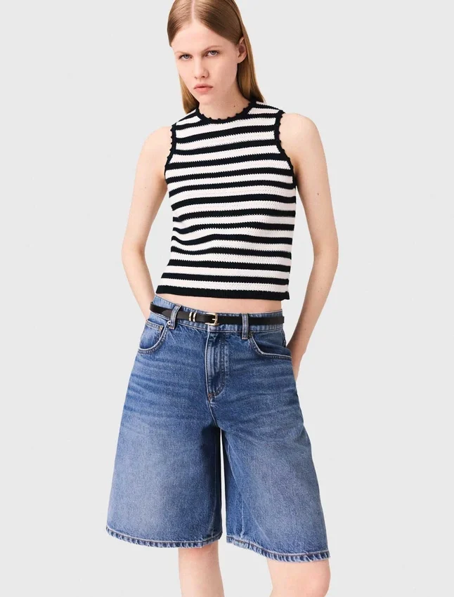 Denim Bermuda Shorts Denim Bermuda Shorts