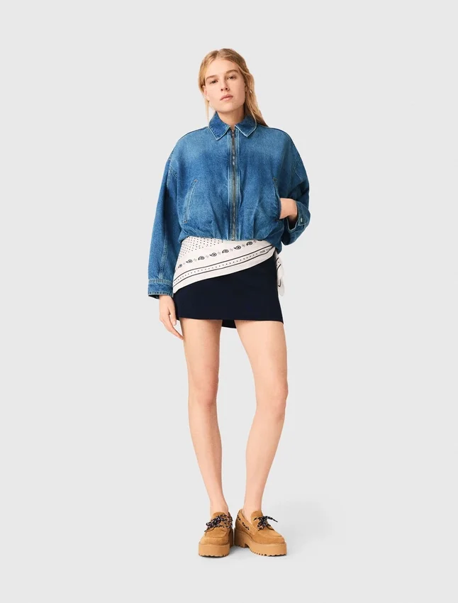 Denim bomber jacket Denim bomber jacket