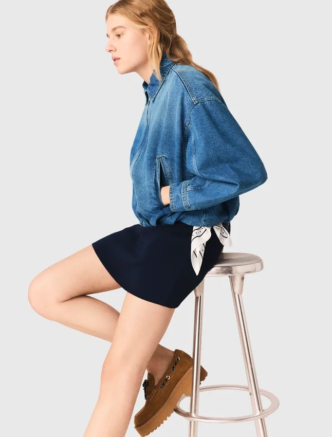 Denim bomber jacket Denim bomber jacket