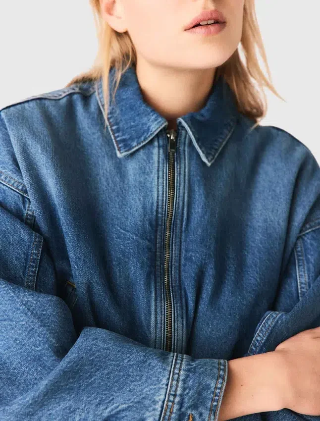 Denim bomber jacket Denim bomber jacket
