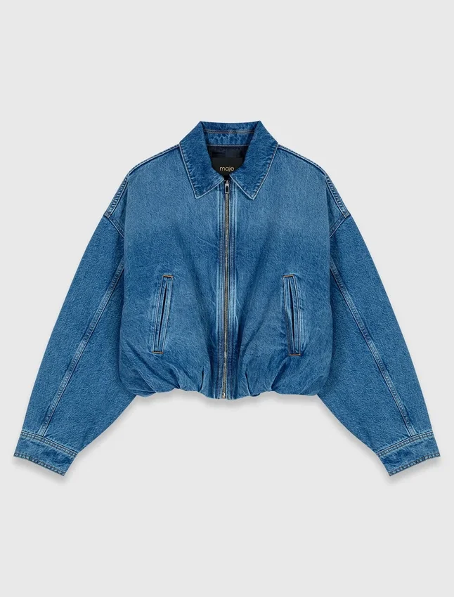 Denim bomber jacket Denim bomber jacket