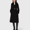 Double-faced coat with removable collar