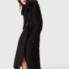 Double-faced coat with removable collar