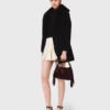 Double-faced mid-length coat