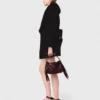Double-faced mid-length coat