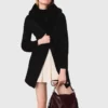 Double-faced mid-length coat