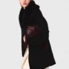 Double-faced mid-length coat