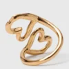 Double gold-plated heart ring Double gold-plated heart ring