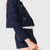 Embellished Cropped blazer