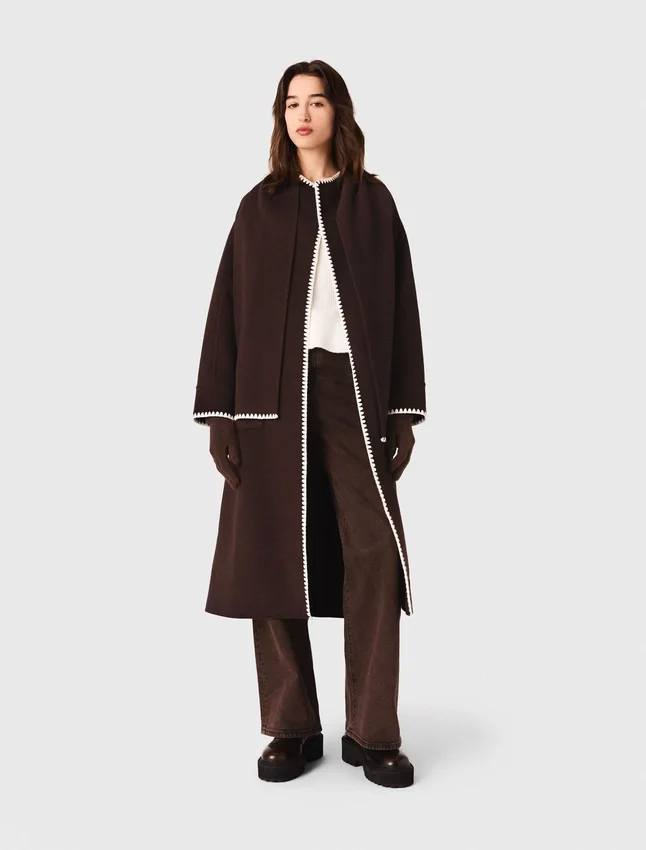 Embroidered double-faced coat Embroidered double-faced coat