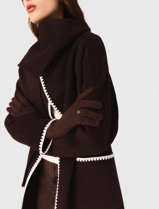 Embroidered double-faced coat Embroidered double-faced coat