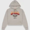 Embroidered logo cropped sweatshirt