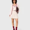 Embroidered longline cardigan