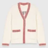 Embroidered longline cardigan