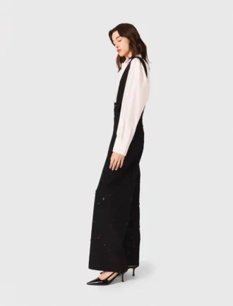 Embroidered trousers with braces Embroidered trousers with braces