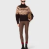 Fair Isle high-neck sweater