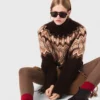 Fair Isle high-neck sweater