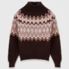 Fair Isle high-neck sweater