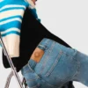 Flared jeans with chain