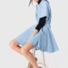 Flared shirt dress