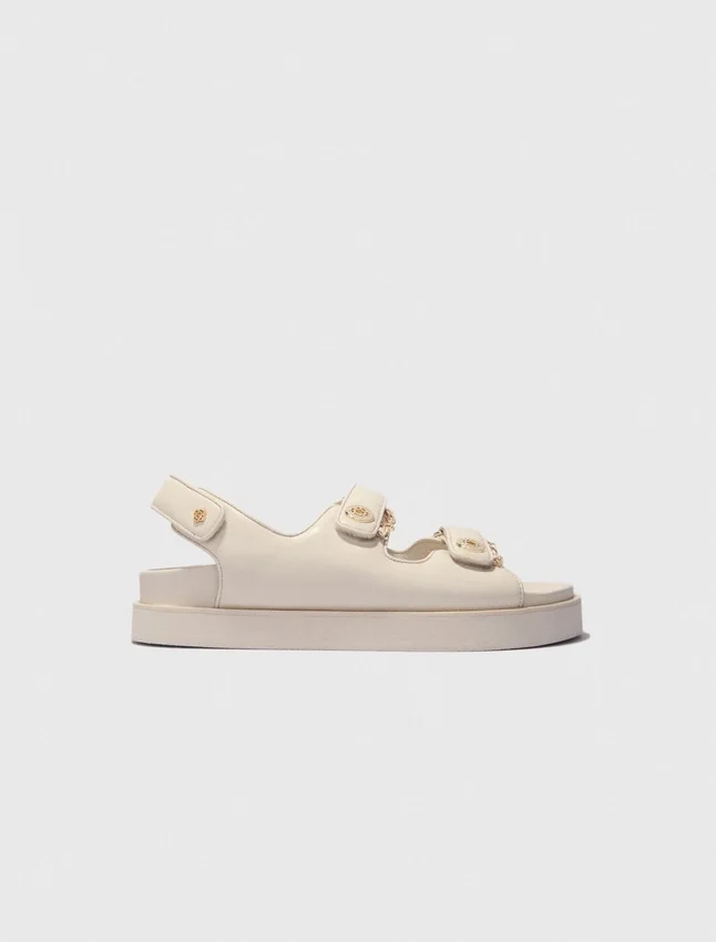 Flat leather sandals Flat leather sandals