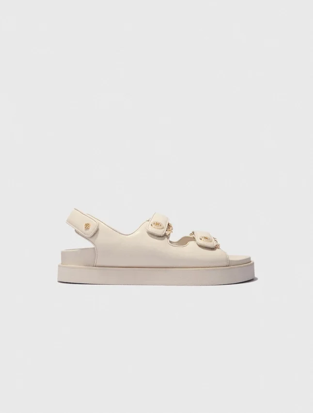 Flat leather sandals Flat leather sandals