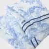 Floral print wool blend shawl