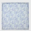 Floral print wool blend shawl
