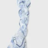 Floral print wool blend shawl