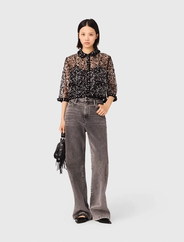 Floral sequin top Floral sequin top