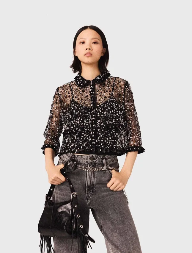 Floral sequin top Floral sequin top