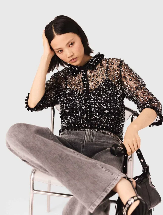 Floral sequin top Floral sequin top